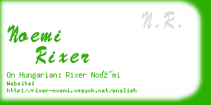 noemi rixer business card